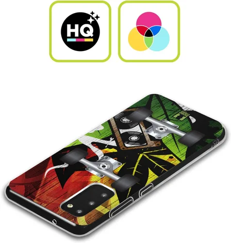Miniatura 2 de Head Case Designs Reggae Skateboards Gel Case [Military Grade Protection] Compatible with Samsung Galaxy S22+ 5G and Compatible with MagSafe