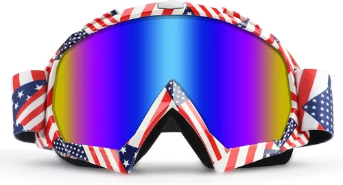 Miniatura 17 de Gafas de Motocicleta Motocross Dirt Bike Resistentes al Viento ATV A Prueba de Polvo Gafas de Carreras Resistentes a los Arañazos Gafas de Seguridad