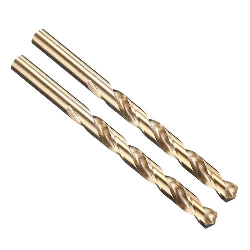Miniatura 29 de PATIKIL Broca Jobber de 0.039 in, vástago recto M35 cobalto 5% acero de alta velocidad 135° acabado dorado para metal duro de acero inoxidable - 2