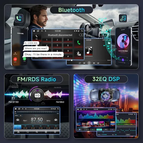 Miniatura 4 de [6G + 128G] Radio de coche de 8 núcleos para Toyota Hilux 2015-2020 Android estéreo de coche con Bluetooth GPS, pantalla táctil Hodozzy de 10.1
