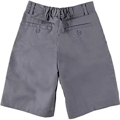 Miniatura 3 de Universal Pantalón corto de uniforme escolar plisado delantero para niño, Gris, 8