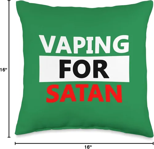 Miniatura 4 de Vape Life Crisis Funny Mod Satan Vapes - Almohada de 16 x 16 pulgadas, multicolor