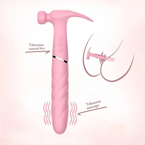 Miniatura 2 de Vibrador Punto G Martillo de doble cabeza Martillo vibrador huevo vibrante Mujer Juguetes sexuales para adultos Masturbándose Juguetes sexuales