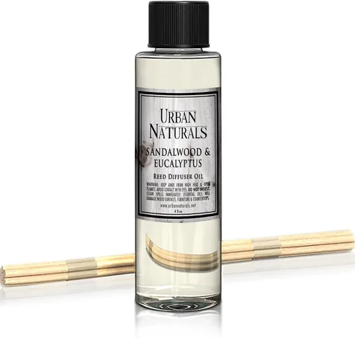 Miniatura 24 de Urban Naturals Recambio de aceite difusor de varillas ámbar y lavanda, lavanda relajante, ámbar cálido, aroma calmante para habitación, 4 onzas +