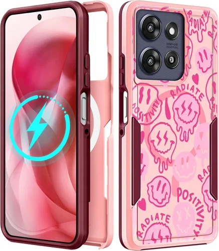 Miniatura 166 de Funda para Moto G 5G 2024 – Compatible con MagSafe para mujeres y niñas, bonita funda protectora magnética para teléfono, diseño femenino Kawaii