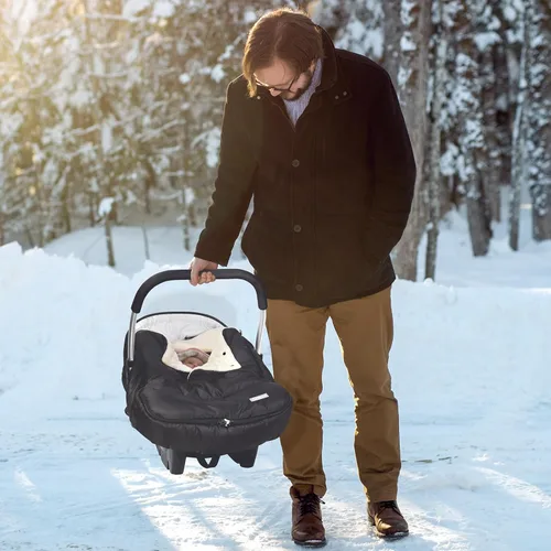 Miniatura 6 de Orzbow Funda de asiento de automóvil de invierno para bebé Funda de asiento de automóvil para bebé Toldo impermeable para asiento de coche