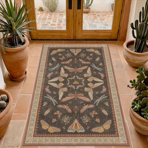 Miniatura 153 de Hazo Haus Alfombra de Baño Bohemia Lavable 2x3, Alfombras Pequeñas para Cocina, Tocador, Puerta Principal Entrada Interior, Antideslizante Pelo Bajo