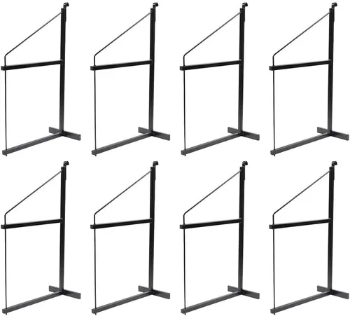 Miniatura 24 de Mytee Products Paquete de 2 Soportes de Estantería para Contenedores de Envío de 3 Niveles con 18"(P) x 60"(A) - Soportes de Estante de Acero