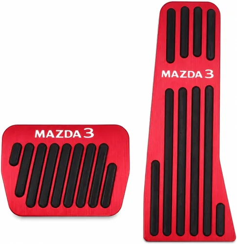 Miniatura 71 de Accesorios interiores personalizados para Nissan Sentra 2020 2021 2022, cubiertas de pedal de acelerador de gas de aleación de aluminio, Rojo