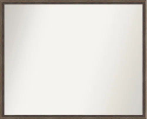 Miniatura 86 de Amanti Art Brown Bathroom Mirror for Over Sink, 23x41 Custom Made Hardwood Wedge Mocha Rectangle Vanity Mirror, Large Modern Wood Frame, Hangs