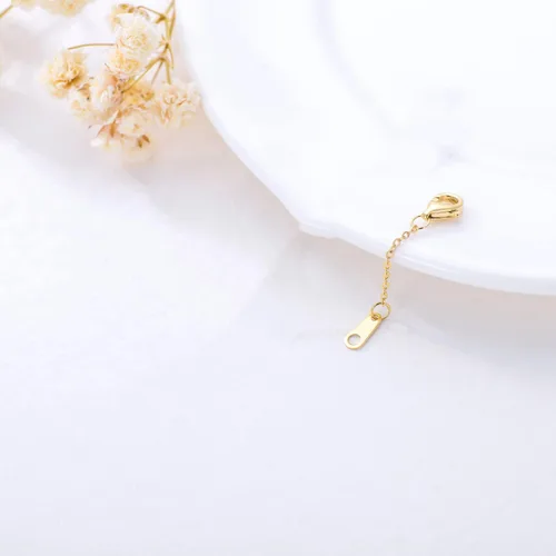 Miniatura 3 de Extensor de collar de oro real de 10 quilates y 14 quilates de 11.522.5345 pulgadas, cadena extensora de collar y pulsera, cadena extensora de oro