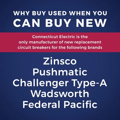 Miniatura 4 de UBIP230-Nuevo reemplazo Pushmatic P230. Disyuntor de dos polos de 30 amperios fabricado por Connecticut Electric.