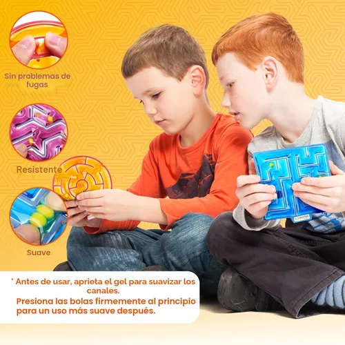 Miniatura 2 de Juguetes Esponjosos Sensoriales para Inquietos para Niños: Pack de 4 Juguetes Sensoriales Laberinto para Autismo - Juguetes para Inquietos con Goma