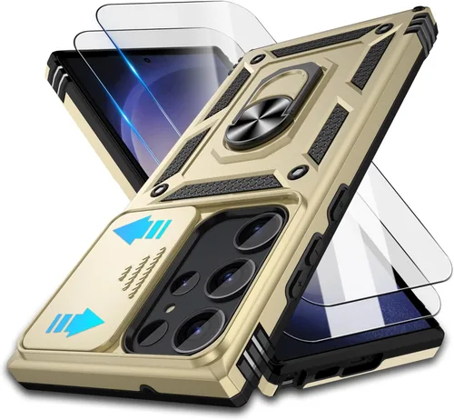 Miniatura 53 de ATUMP Funda para OnePlus Nord N200 5G con protector de pantalla HD con cubierta para cámara deslizante, soporte de anillo de rotación de 360°