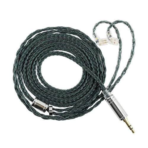 Miniatura 8 de Linsoul Tripowin Zonie - Cable IEM de 16 núcleos chapados en plata, cables mejorados para auriculares SPC de 1.25m para ZS10 PRO 2 AS10 PRO ZSN PRO