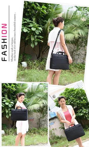 Miniatura 7 de Bolsa para laptop de 18.4 pulgadas de nylon impermeable con amortiguación, apta para laptops de juego de hasta 18 pulgadas, portátiles, computadoras