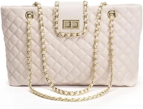 Miniatura 2 de Bolso grande acolchado de doble correa de 11.8 pulgadas13.4 pulgadas para mujer, bolso de mano Hobo (2 tamaños disponibles)