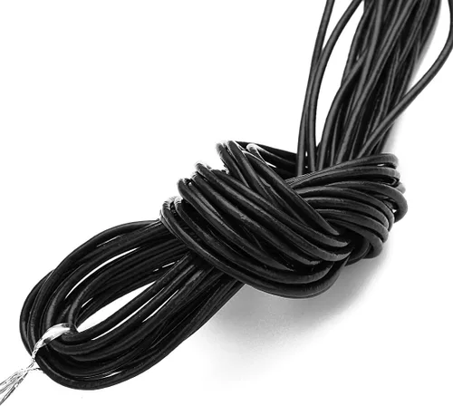 Miniatura 11 de Cuerda redonda de cuero real de 21 yardas, cuerda trenzada de cuero genuino para hacer joyas, collares, pulseras, cordones de zapatos, correas