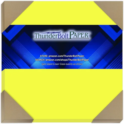 Miniatura 14 de 100 cartulina de color amarillo neón brillante fluorescente – 8.5 x 11 pulgadas (8.5 x 11 pulgadas) letra estándar Tamaño del volante – Papel