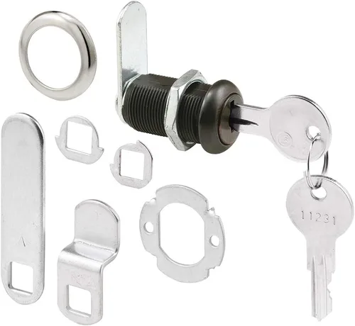 Miniatura 6 de Defender Security U 9953 - Cerradura para cajones y gabinetes, asegura archivos y cajones importantes, 1-3/8 pulgadas, carcasa fundida a presión