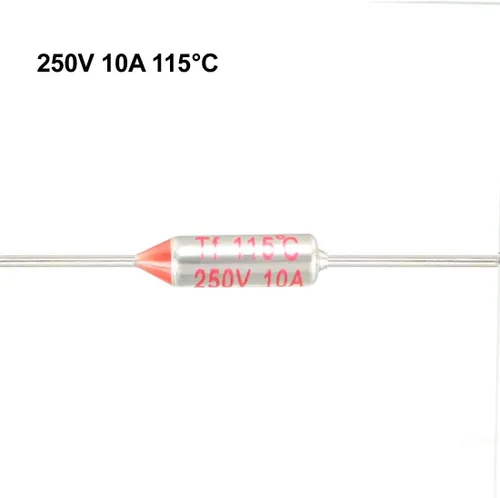 Miniatura 3 de uxcell Fusible térmico de temperatura de corte de circuito de 250V 10A 115 Celsius 10 PC