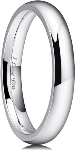 Miniatura 36 de King Will Alianza de boda de acero inoxidable 316L para hombres y mujeres, anillo de boda de 0.31 a 0.315 pulgadas de ancho, chapado en negro