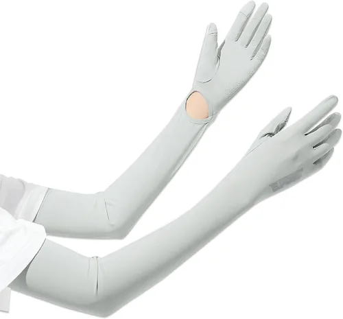 Miniatura 8 de Guantes de ciclismo de conducción para mujer, mangas de brazo para cubrir los brazos, guantes UV para protección solar, golf, mangas de jardín