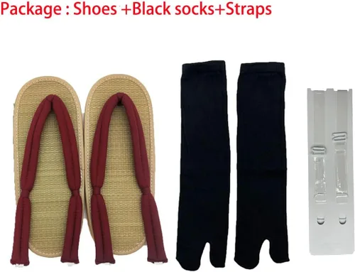 Miniatura 2 de GDAMSTO Zuecos de cosplay de anime con calcetines, zapatos, accesorios de disfraz