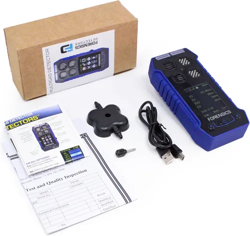 Miniatura 6 de Monitor de gas Multigas 4 con certificado de calibración NIST de EE. UU. CO, H2S, CO, EX LEL