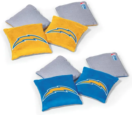 Miniatura 29 de Wild Sports - Bolsas de frijoles de doble cara de fútbol americano profesional de la NFL, 8 unidades, bolsas de lanzamiento de primera calidad