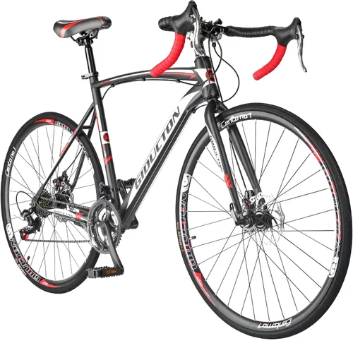 Miniatura 10 de EUROBIKE Bicicleta de carretera para hombre, YH-XC550 bicicleta de carretera para hombres, bicicleta de marco de 21.3 in, ruedas 700C, bicicletas