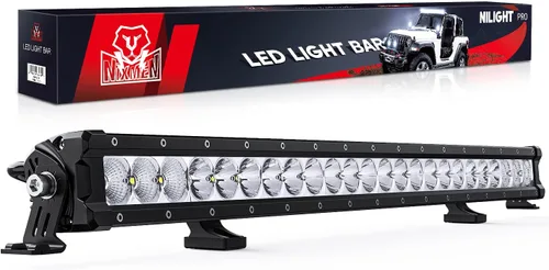 Miniatura 11 de Nilight Barra de luz LED de 16 pulgadas, 60 W, haz combinado de focos de inundación, 7200 lm, Osram P8/5 W, luces delgadas de una sola fila, luces