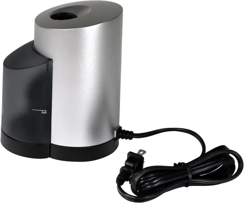 Miniatura 2 de School Smart sacapuntas vertical para lápices, 6 x 4 pulgadas, eléctrico, Negro/Plateado
