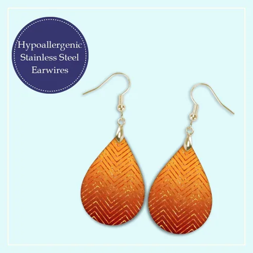 Miniatura 42 de Dangle Earrings for Women Colorful Dangling Drop Statement Jewelry Printed MDF Wood Teardrop Double Side Print Handmade by The Painted Pug