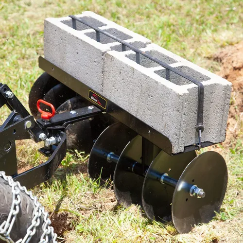 Miniatura 8 de Brinly Enganche de manguito ajustable para remolque detrás de la grada de discos, 39" por 40