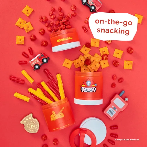 Miniatura 4 de Whiskware PAW Patrol - Contenedores apilables para bebés, niños y niños pequeños, 3 tazas apilables para aperitivos para la escuela y los viajes