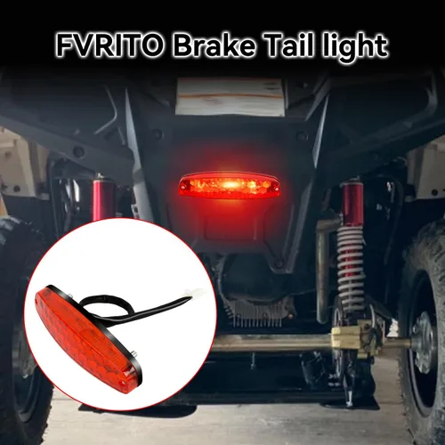 Miniatura 7 de FVRITO Luz trasera de freno LED de 12V para 50cc 70cc 90cc 110cc 125cc Taotao 110B Boulder B1 Coolster 3050C Vitacci HAWK Peace Roketa Sunl BMS