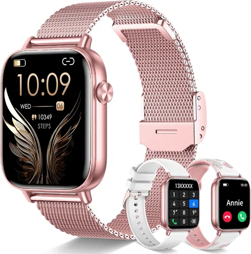 Miniatura 9 de Reloj inteligente de 1.83 pulgadas para mujer con llamada Bluetooth (respuesta/marcación), rastreador de actividad física con más de 100 modos