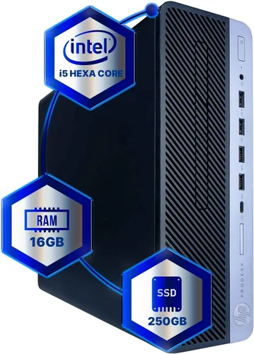 Miniatura 12 de HP ProDesk 600 G4 Ordenador de Escritorio PC Hexa Core Intel i5 (3.0GHz) 16GB DDR4 RAM 500 GB SSD de Estado Sólido Windows 11 Teclado
