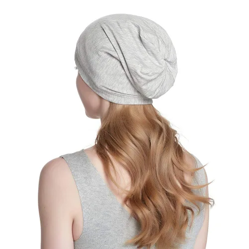 Miniatura 103 de Alnorm - Gorro con forro de satén y suave banda elástica para hombres y mujeres, talla única Se ajusta a la mayoría