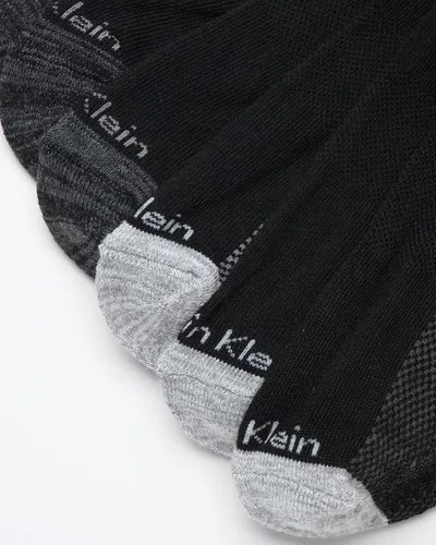 Miniatura 61 de Calvin Klein Calcetines para hombre, mezcla de algodón, acolchados, sin talla, forro de calcetines atléticos (6 unidades)