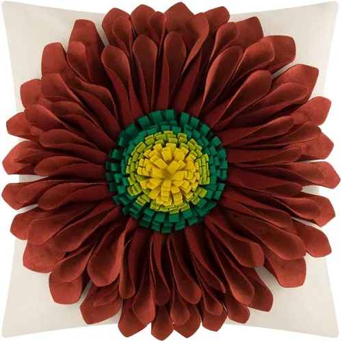 Miniatura 27 de OiseauVoler - Funda de cojín decorativa, hecha a mano, con girasol 3D, para sala de estar, hogar, cama, decoración de 18x18 pulgadas Azul-azul