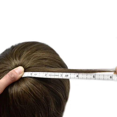 Miniatura 5 de Toupee para hombres Piezas de cabello humano real, encaje francés completo para hombres, pieza de cabello, nudos blanqueados, línea capilar natural