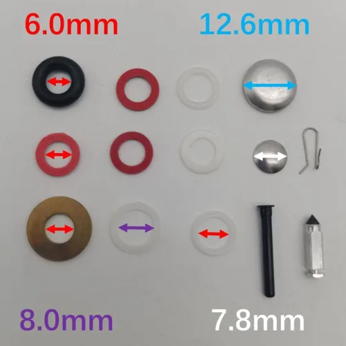 Miniatura 5 de Carburador con kit de flotador para fueraborda Johnson Evinrude 9.5 BRP OMC 382048 1964 1965 1966 1967 1968 1969 1970 1971 1972 1973 1973 23-086
