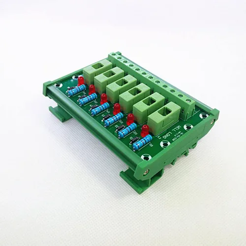 Miniatura 2 de Placa de módulo de fusible de 6 posiciones para montaje en carril DIN, portafusibles para fusible de tubo de 0.197x0.787 in (DXL).