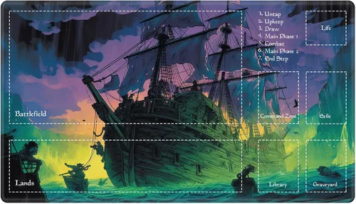 Miniatura 138 de Alfombra de juego con zonas para juego de cartas MTG, alfombras de juego de mesa, alfombras de juego de mesa de Magic, 61x35.5 cm, alfombra de juego