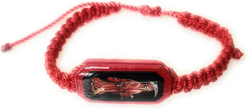 Miniatura 5 de Pulsera de hilo rojo Pulsera Roja de hilo de la Santa Muerte
