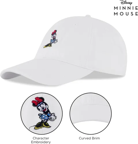 Miniatura 5 de Disney Gorra de béisbol para mujer, gorra ajustable de Minnie Mouse para adultos