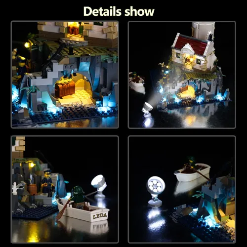 Miniatura 3 de Kyglaring Kit de luces LED compatible con Lego 21335, accesorios de iluminación para ideas del hogar, faros motorizados, solo luces