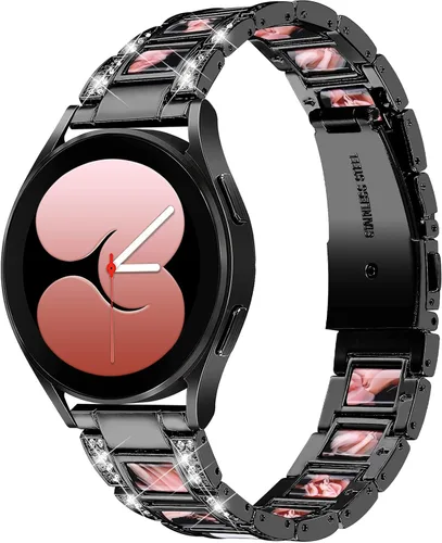 Miniatura 2 de NINKI Correa brillante compatible con Samsung Galaxy Watch 7/6/5/4 FE 1.575 in 1.732 in Classic 1.693 in 1.850 in/Classic 1.654 in 1.811 in/Active 2